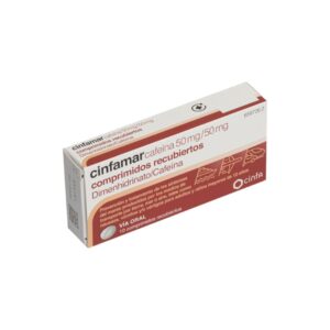 CINFAMAR CAFEINA 50 MG/50 MG 10 COMPRIMIDOS RECUBIERTOS
